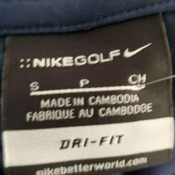 Men’s Shirt Nike Golf Polo Small RN#56323 CA#05553 Blue - excellent condition - Picture 6 of 8